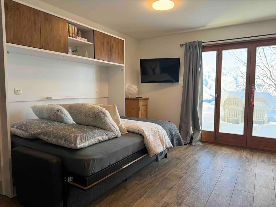 New: Appartement Refait A Neuf Avec Vue! Crans-Montana Exterior foto